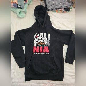 Black California Republic Graphic Hoodie Sweatshirt